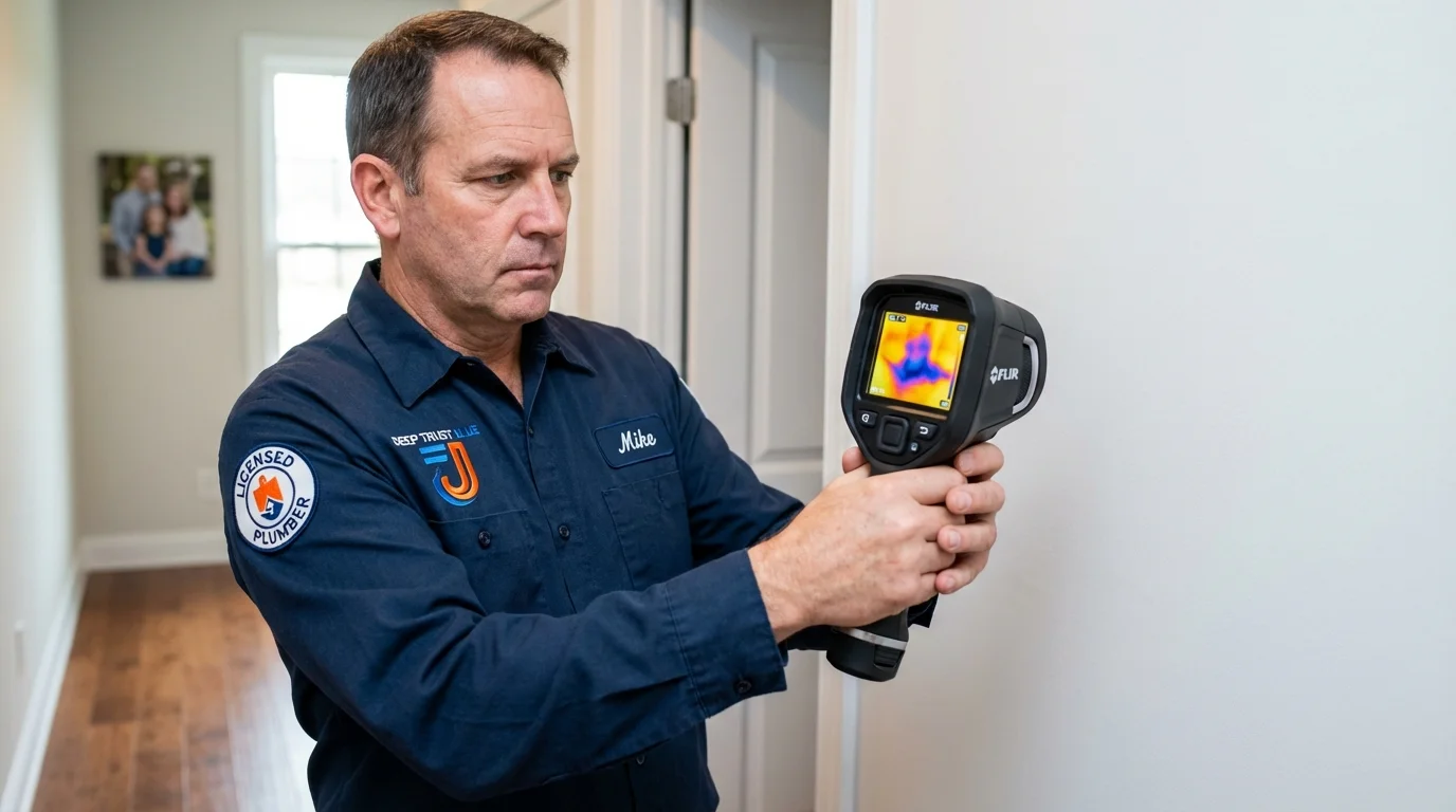 Thermal imaging leak detection by Johns Plumbing LLC in Benicia